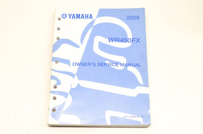 OEM Yamaha LIT-11626-21-57 WR450FX Owner's Service Manual