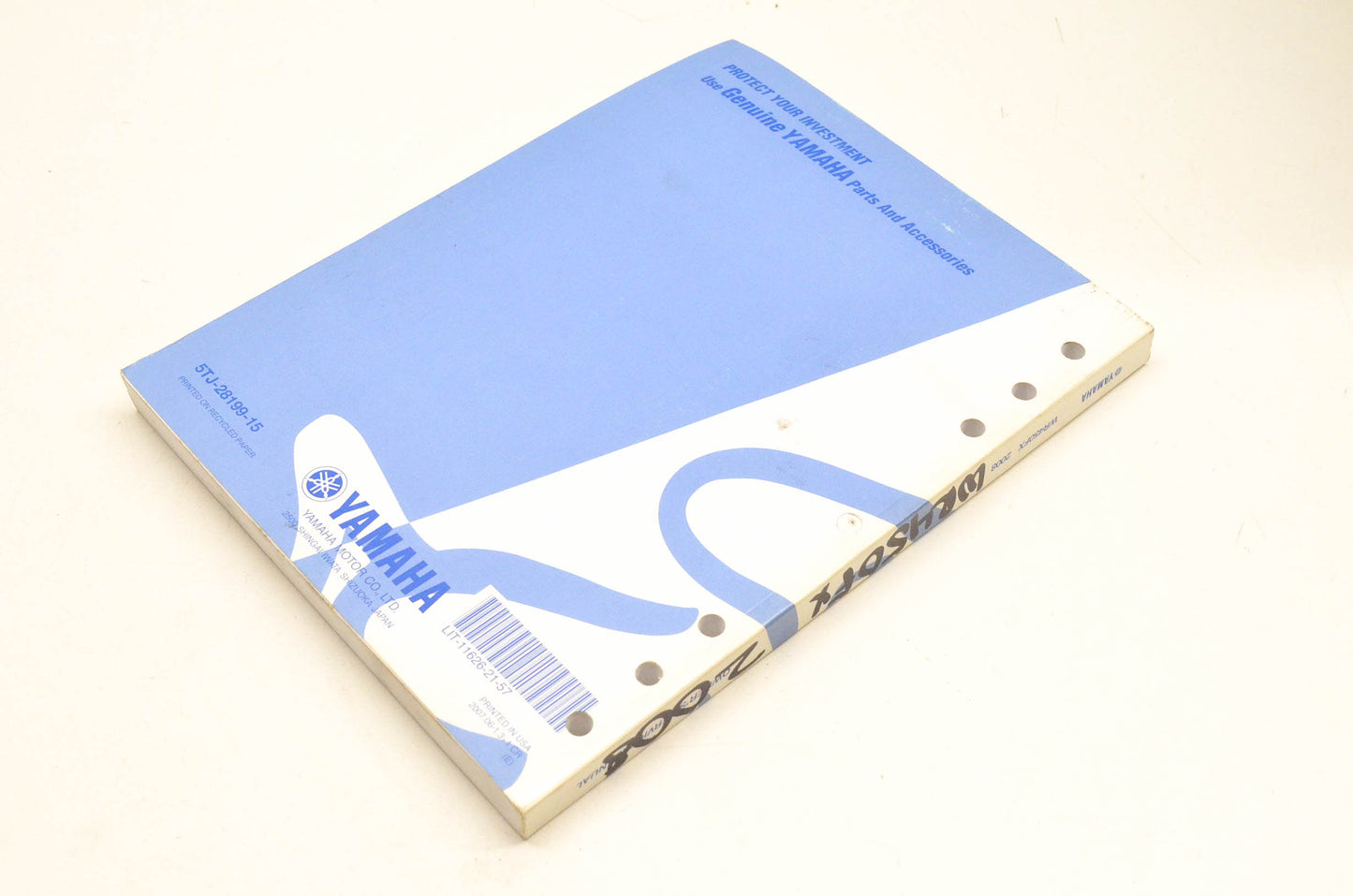 OEM Yamaha LIT-11626-21-57 WR450FX Owner's Service Manual