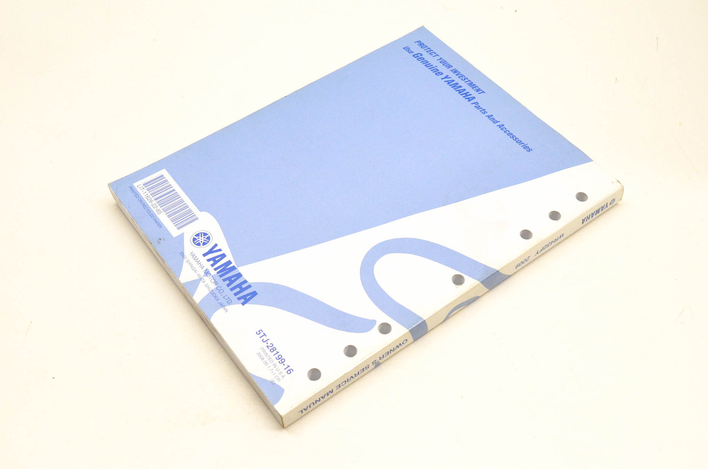 OEM Yamaha LIT-11626-22-65 WR450FY Owner's Service Manual