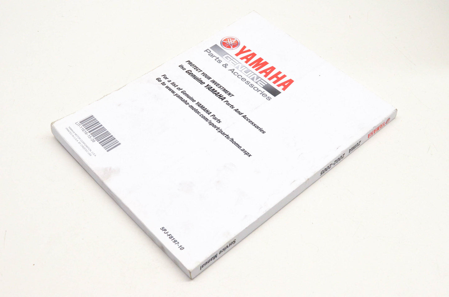 OEM Yamaha LIT-11616-15-39 YW50AP Zuma 2002-05 Service Manual