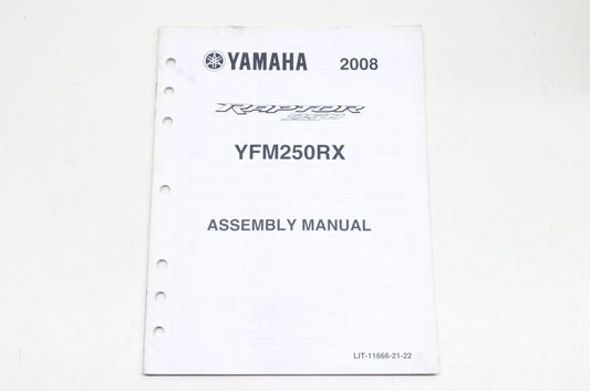 OEM Yamaha LIT-11666-21-22 YFM250RX Assembly Manual