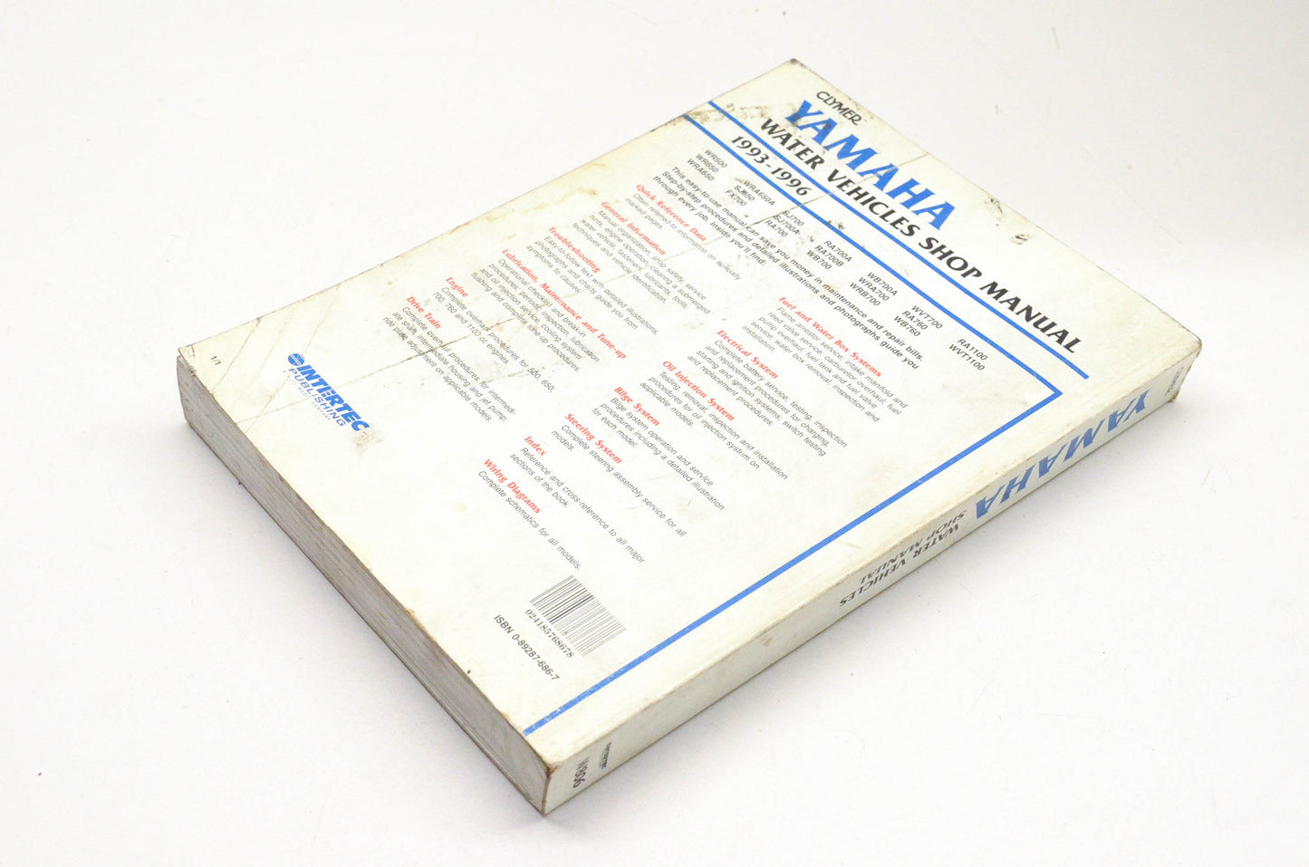 Clymer W806 Yamaha 1993-96 Water Vehicles Shop Manual