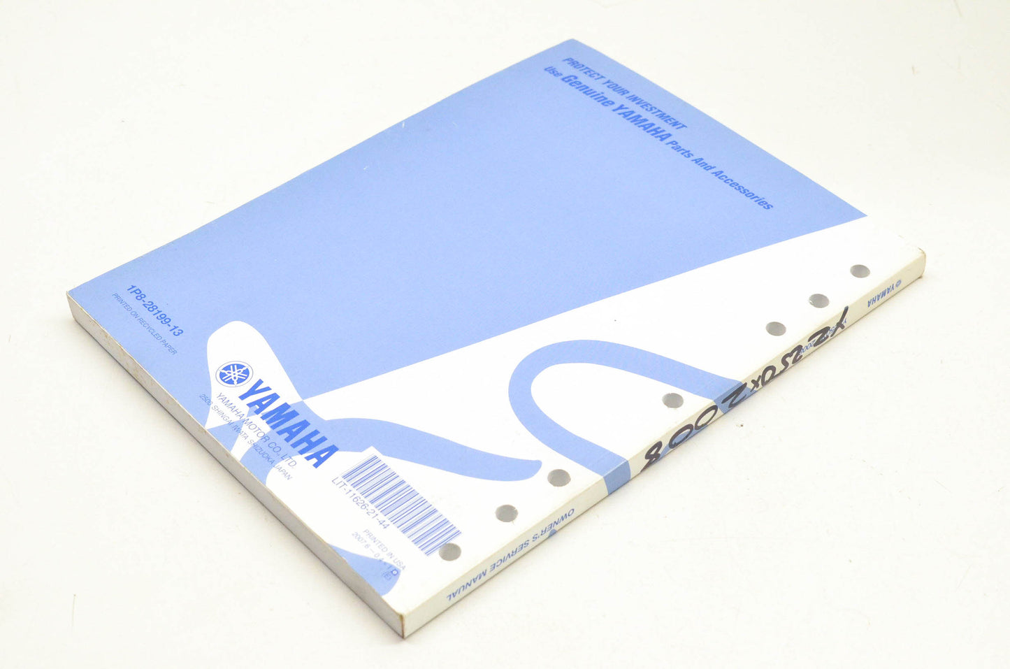 OEM Yamaha LIT-11626-21-44 YZ250X Owner's Service Manual