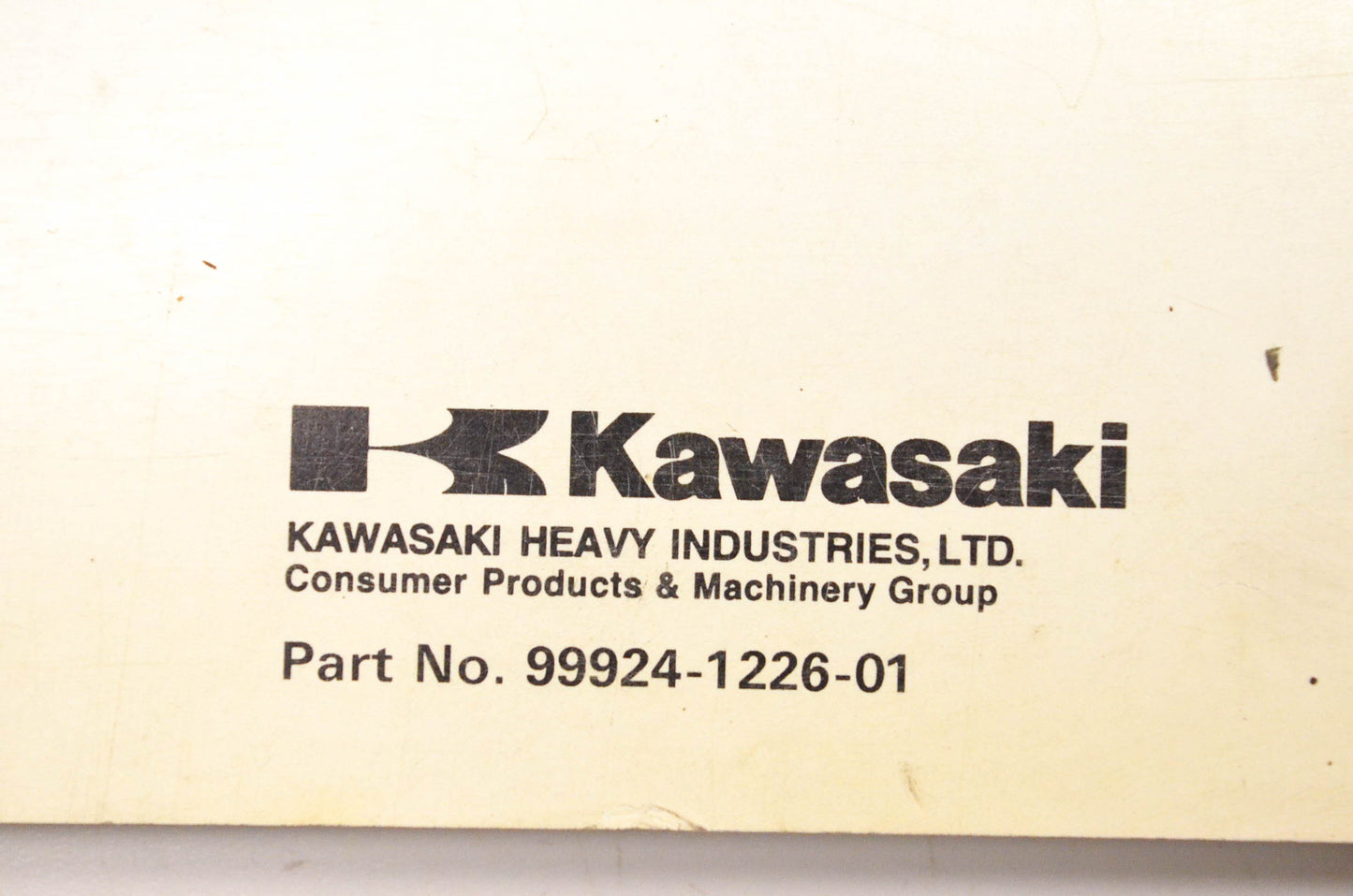 OEM Kawasaki 99924-1226-01 Ninja ZX-6R Service Manual