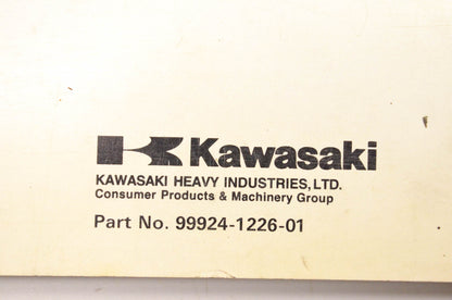 OEM Kawasaki 99924-1226-01 Ninja ZX-6R Service Manual