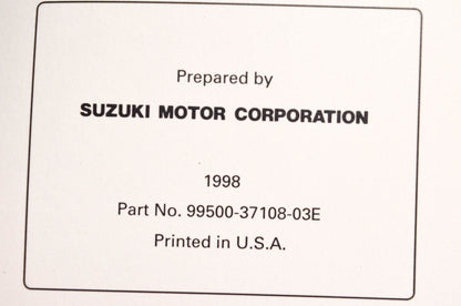 OEM Suzuki 99500-37108-03E GSX750F Service Manual