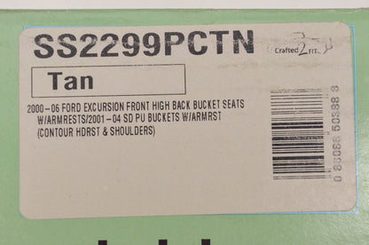 Seat Saver SS2299PCTN Seat Covers Tan NOS