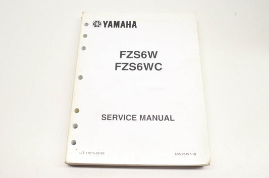 OEM Yamaha LIT-11616-20-60 FZS6W FZS6WC Service Manual