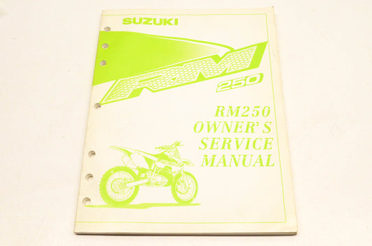 New OEM Suzuki 99011-37E54-03A RM250 Owner's Service Manual NOS