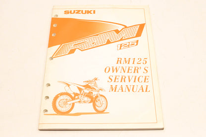New OEM Suzuki 99011-36E54-03A RM125 Owner's Service Manual NOS