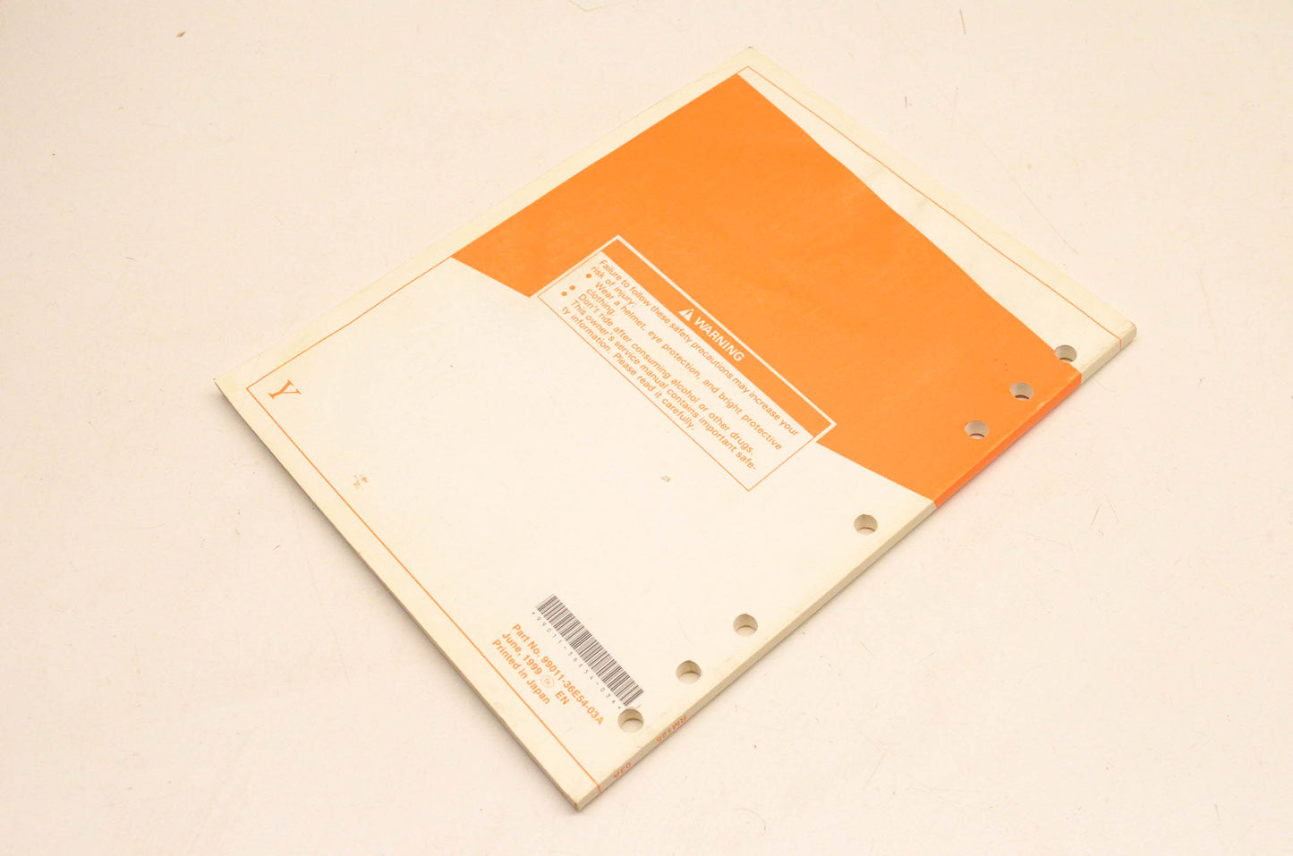 New OEM Suzuki 99011-36E54-03A RM125 Owner's Service Manual NOS