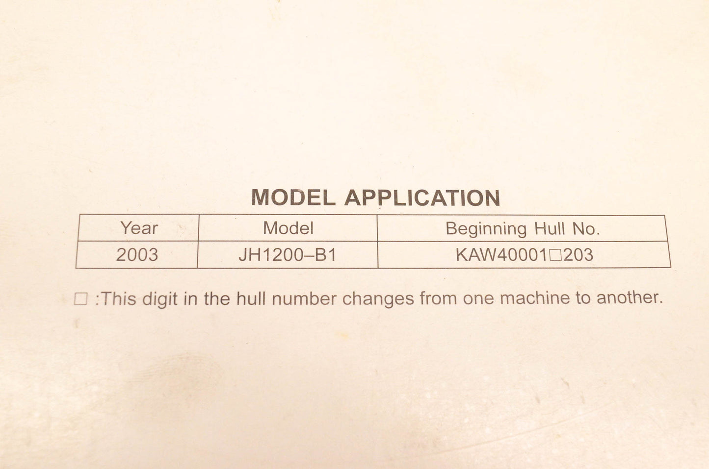 OEM Kawasaki 99924-1308-01 Ultra 150 Jet Ski Service Manual