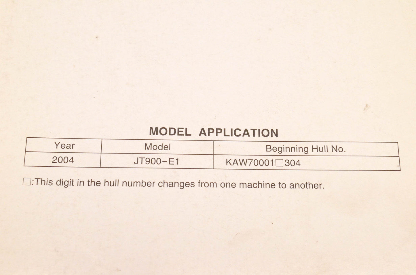 OEM Kawasaki 99924-1327-01 900 STX Jet Ski Service Manual
