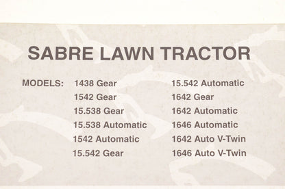 OEM John Deere TM-GX10238, TMGX10238 Sabre Lawn Tractor Technical Manual
