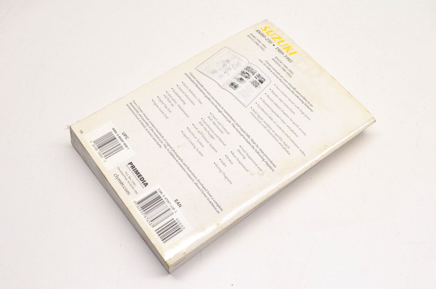 Clymer M386 Suzuki 1989-1995 RM80-250 Manual