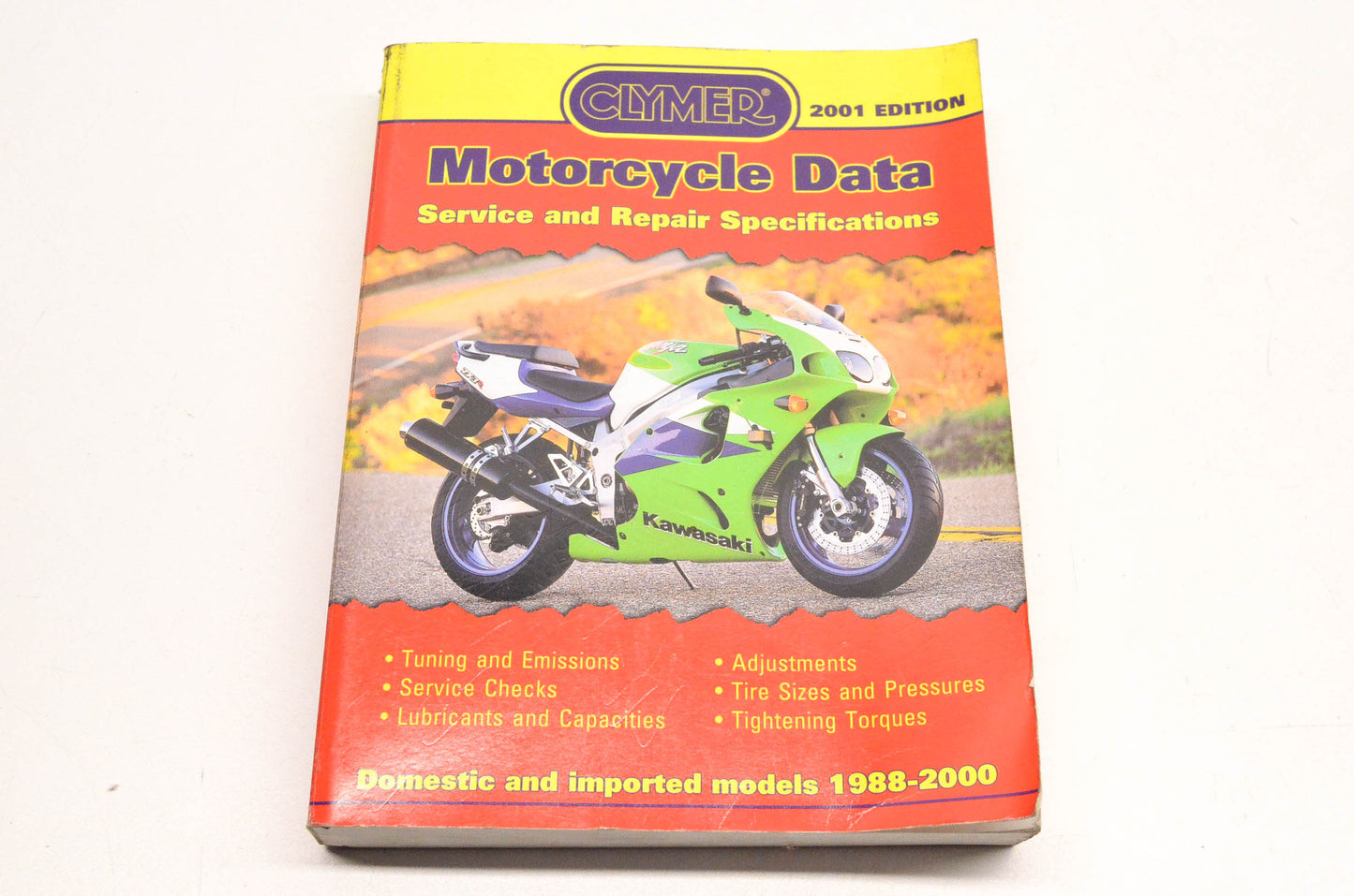 Clymer DB01 2001 Motorcycle Data Manual