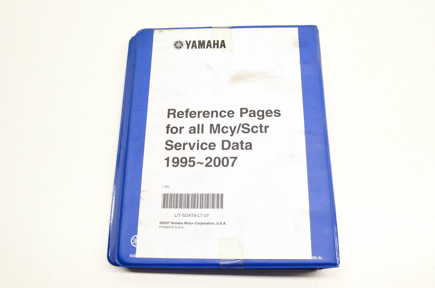 OEM Yamaha 1995-2007 Motorcycle Scooter Service Data Binder