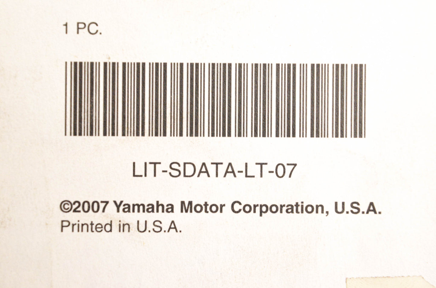 OEM Yamaha 1995-2007 Motorcycle Scooter Service Data Binder