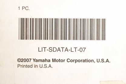 OEM Yamaha 1995-2007 Motorcycle Scooter Service Data Binder