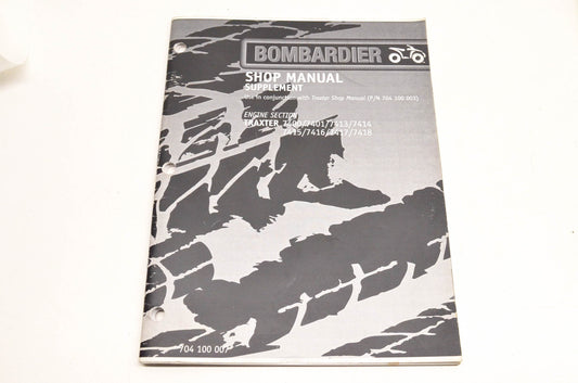 Bombardier 704100007 Shop Manual Supplement