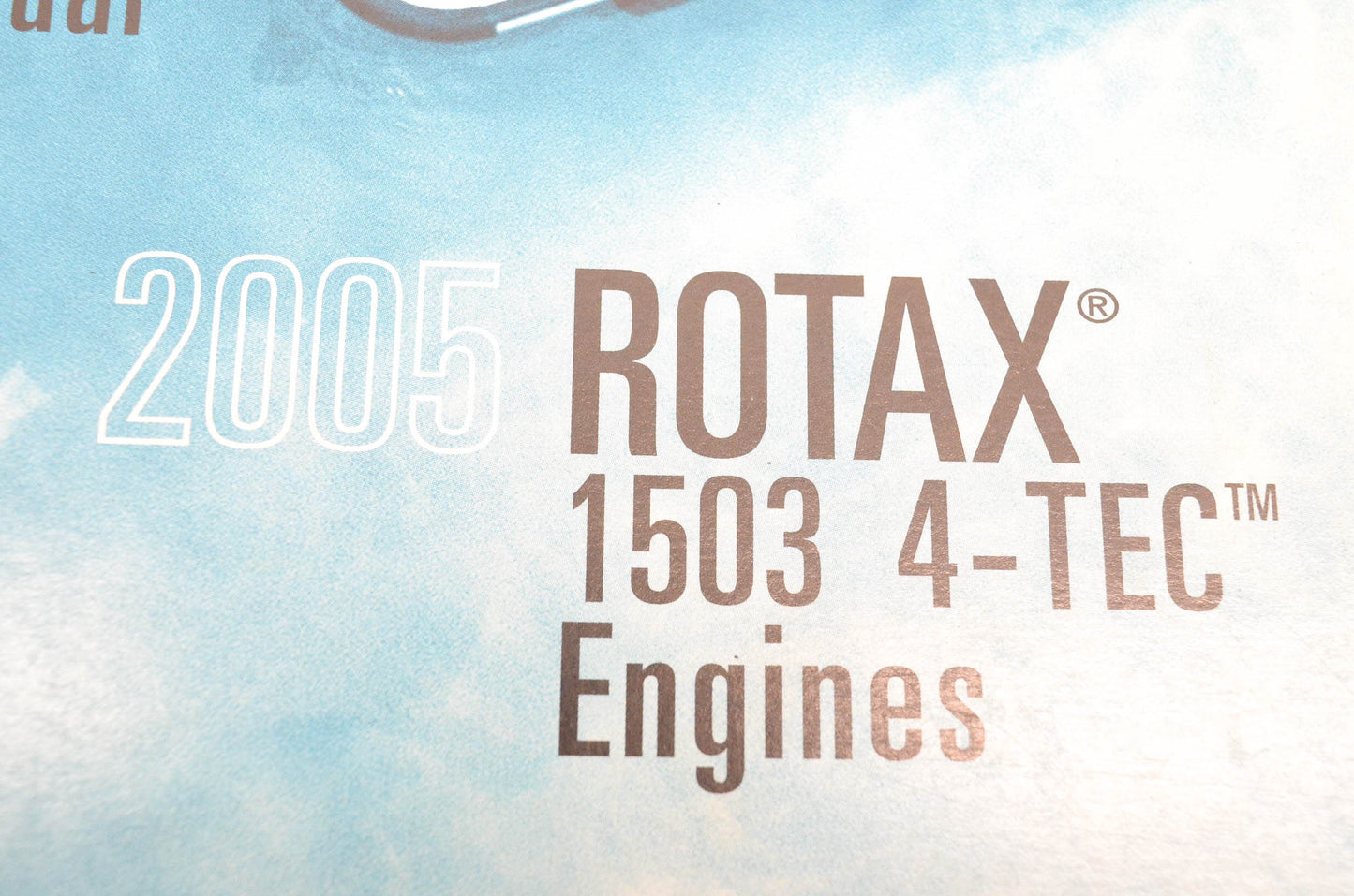 Sea Doo 219100214 2005 Rotax 1503 4-Tec Engines Shop Manual
