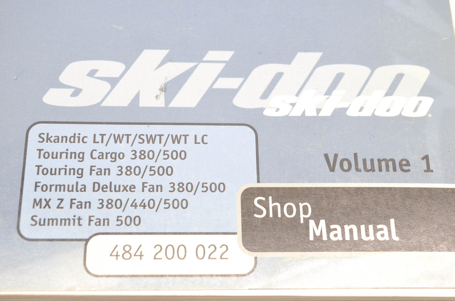 Ski Doo 484200022 2001 Volume 1 Shop Manual