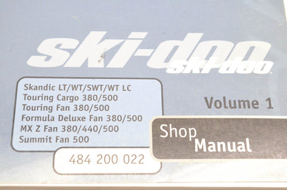 Ski Doo 484200022 2001 Volume 1 Shop Manual