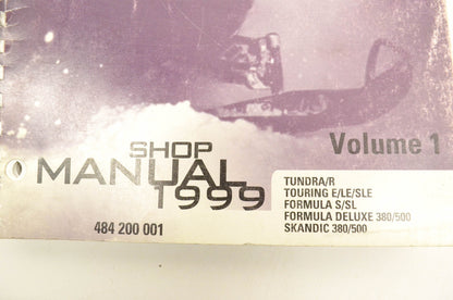 Ski Doo 484200001 1999 Volume 1 Shop Manual