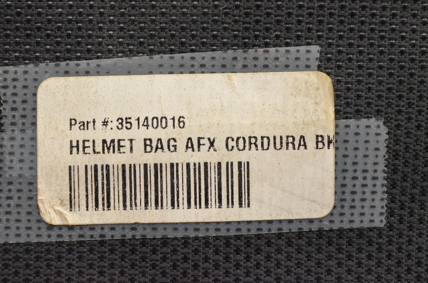 AFX 35140016 Cordura Helmet Bag Black NOS