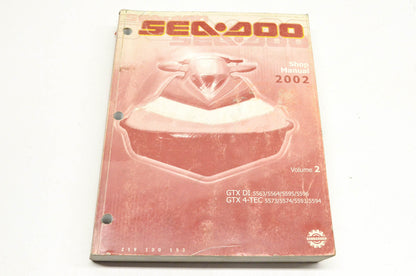 Sea Doo 219100153 2002 Volume 2 Shop Manual