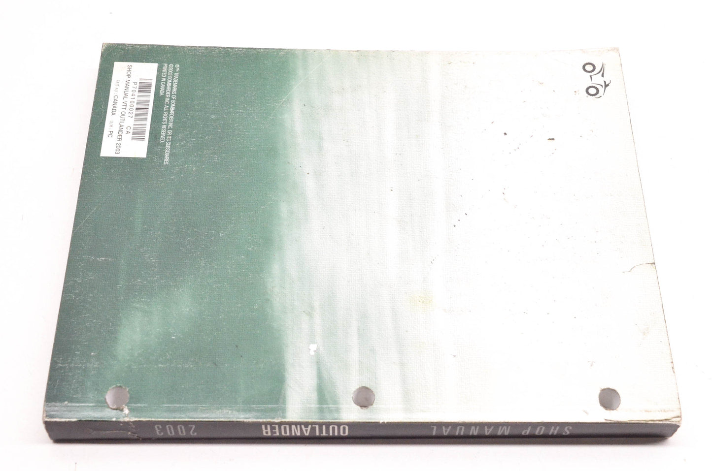 Bombardier 704100027 2003 Outlander Shop Manual