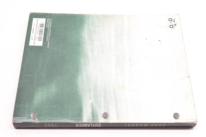 Bombardier 704100027 2003 Outlander Shop Manual