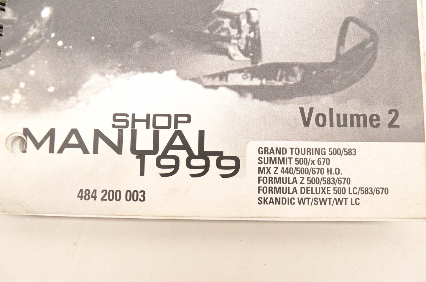 Ski Doo 484200003 1999 Volume 2 Shop Manual