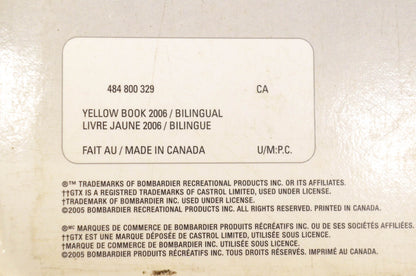 Ski Doo 484800329 2006 Yellow Book