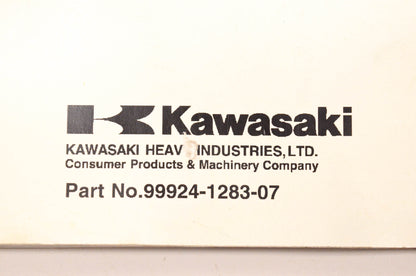 OEM Kawasaki 99924-1283-07 KLX110 Service Manual