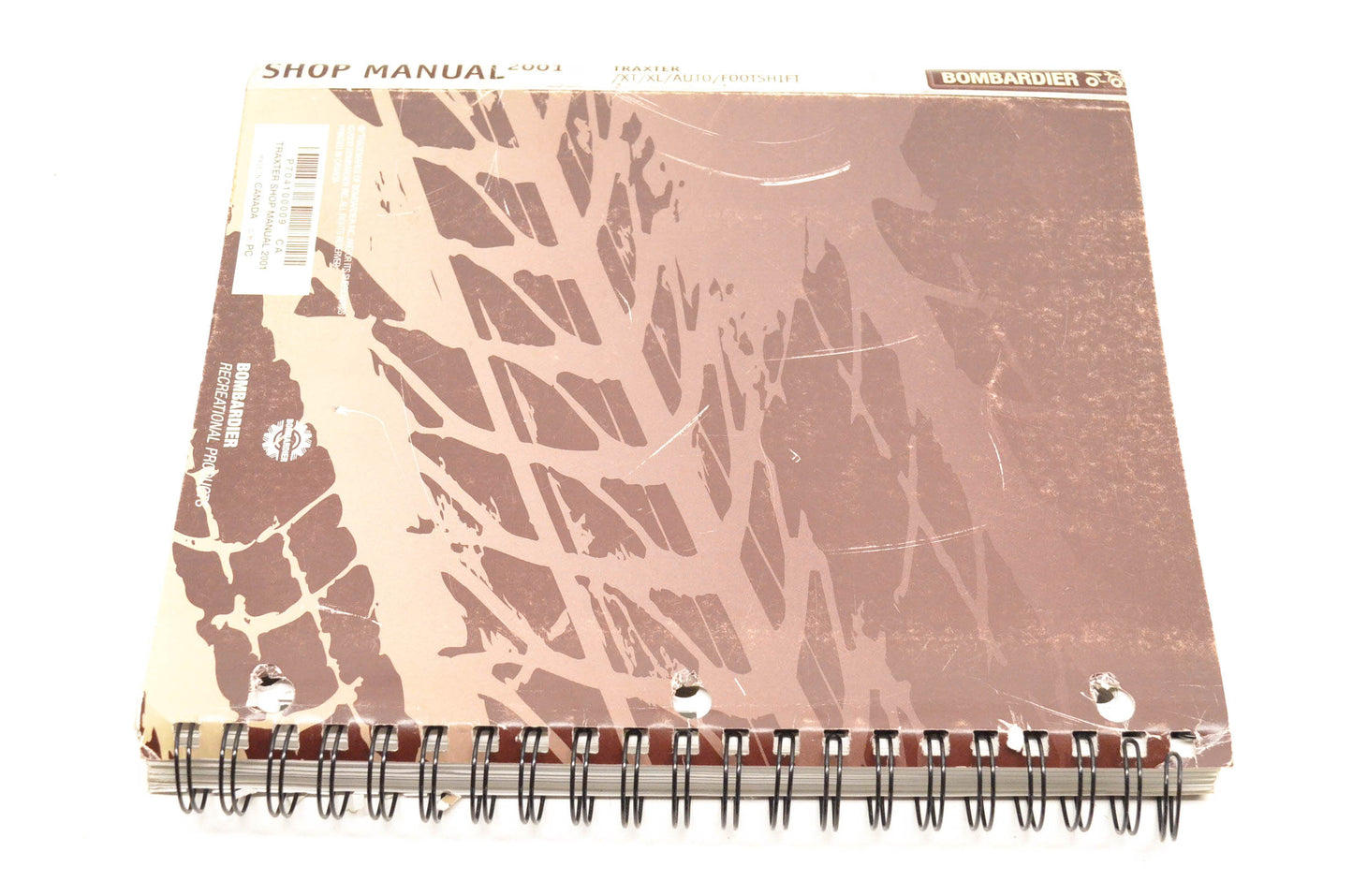 Bombardier 704100009 2001 Traxter Shop Manual