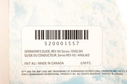 Ski Doo 520001557 2016 REV-XS Series Operator's Guide