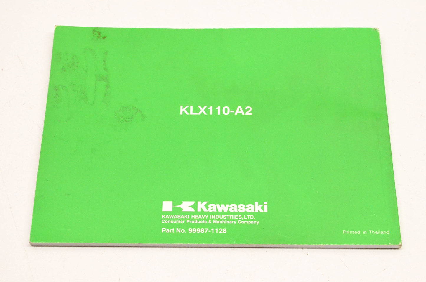 OEM Kawasaki 99987-1128 KLX110 Owner's Manual