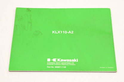 OEM Kawasaki 99987-1128 KLX110 Owner's Manual
