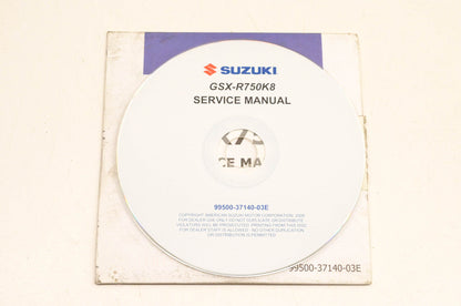 OEM Suzuki 99500-37410-03E GSX-R750K8 Service Manual CD-ROM