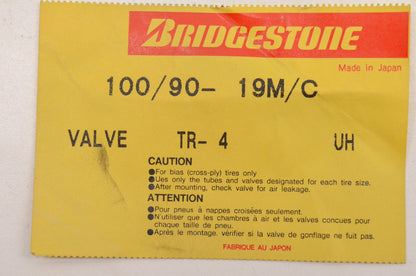 Bridgestone BTU-6907, 549711 Ultra Heavy Duty Tube 100/90-19 NOS