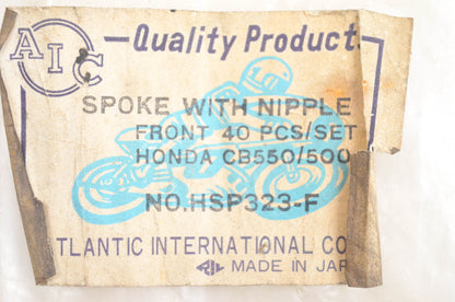 AIC HSP323-F Spokes Honda CB550/500 NOS