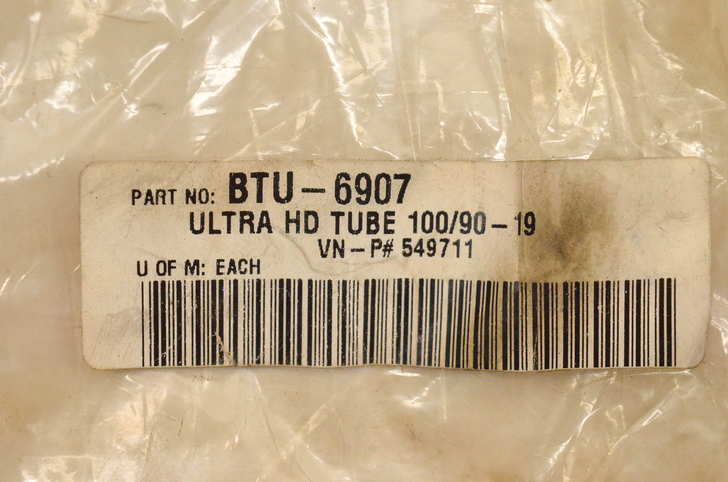 Bridgestone BTU-6907, 549711 Ultra Heavy Duty Tube 100/90-19 NOS