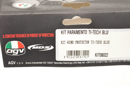 AGV KIT08022 Blue Wind Protector TI-Tech Kit NOS