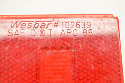 Wesbar 102639 Replacement Red Lens NOS