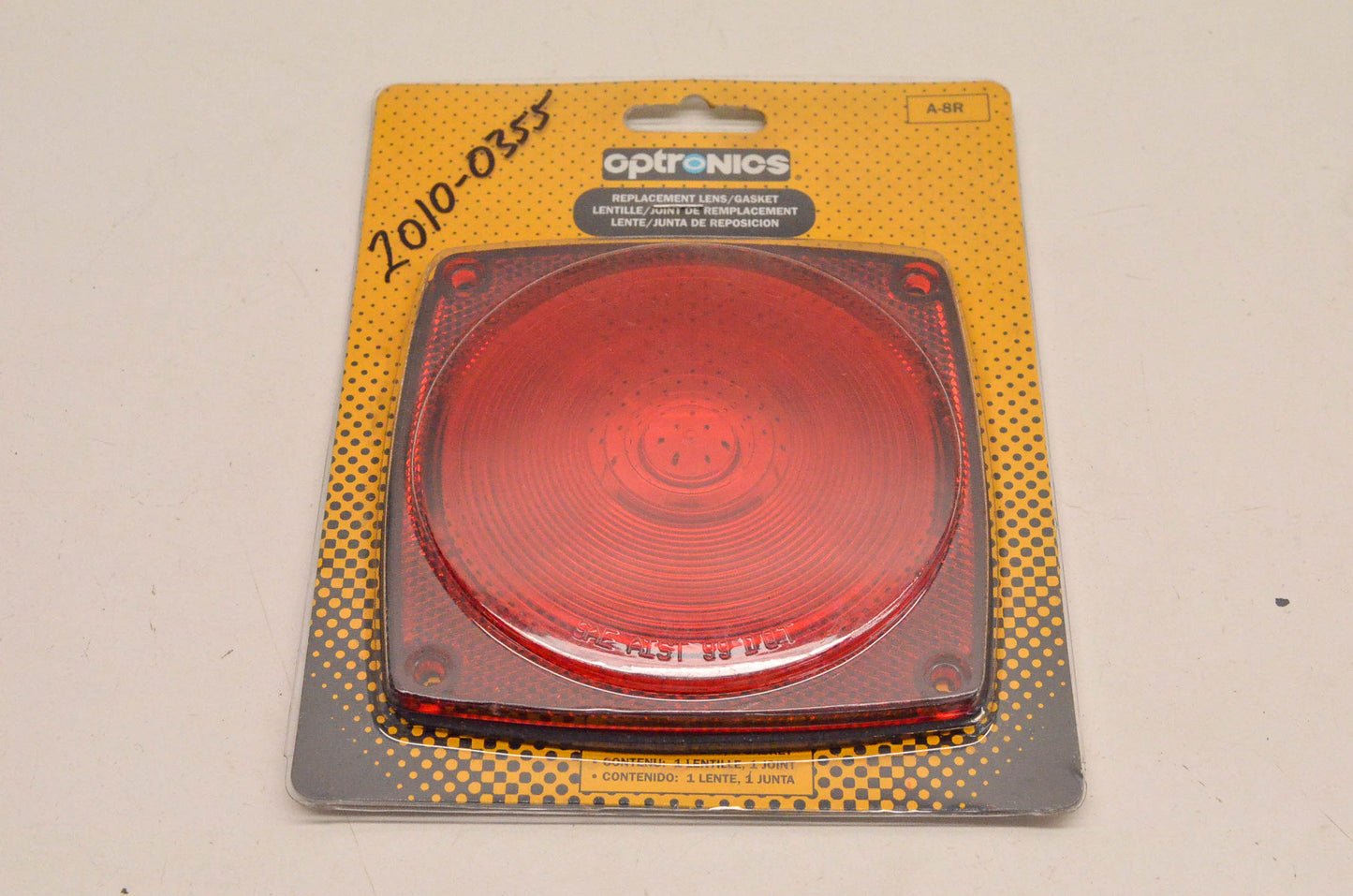 Optronics 2010-0355, A-8R Replacement Lens And Gasket NOS