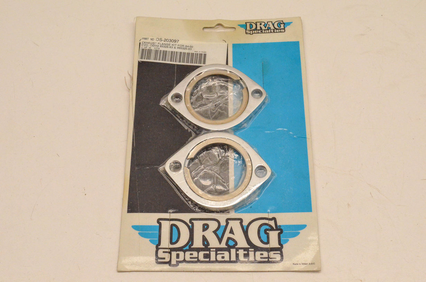 Drag Specialties DS-203097, 65328-83, 65325-83 Exhauast Flange Kit NOS