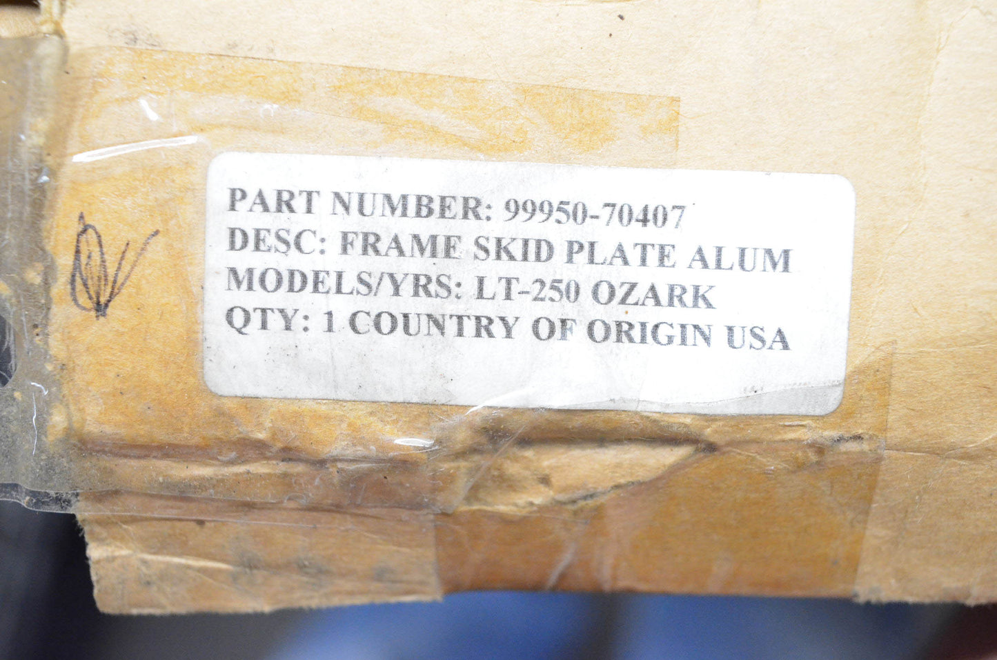 New OEM Suzuki 99950-70407 Skid Plate Kit NOS