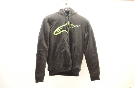 Alpinestars 1043-53001 Small Black Zip Fleece Lined Round Up Jacket NOS