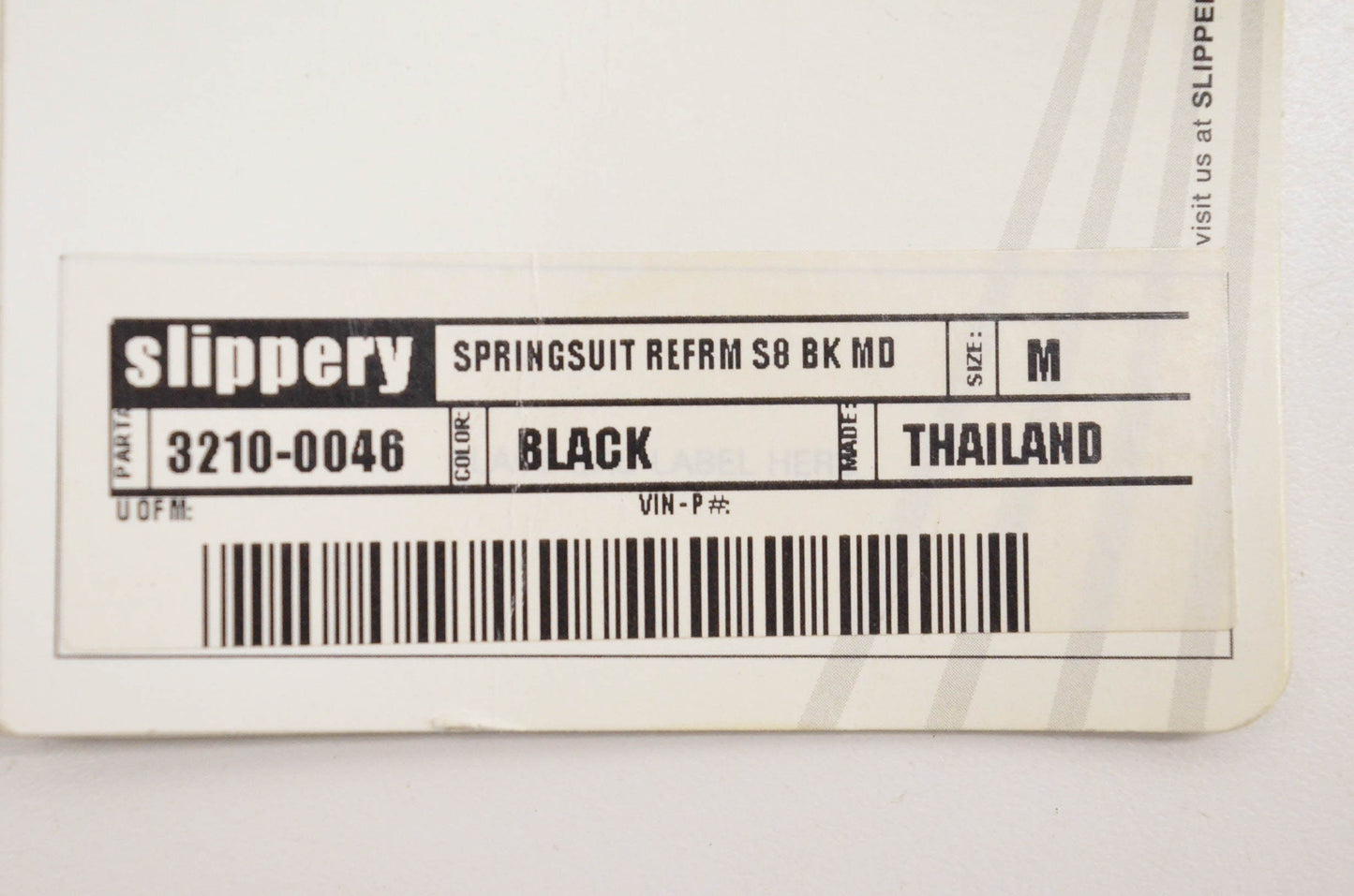 Slippery 3210-0046 Black Medium Reform Springsuit NOS